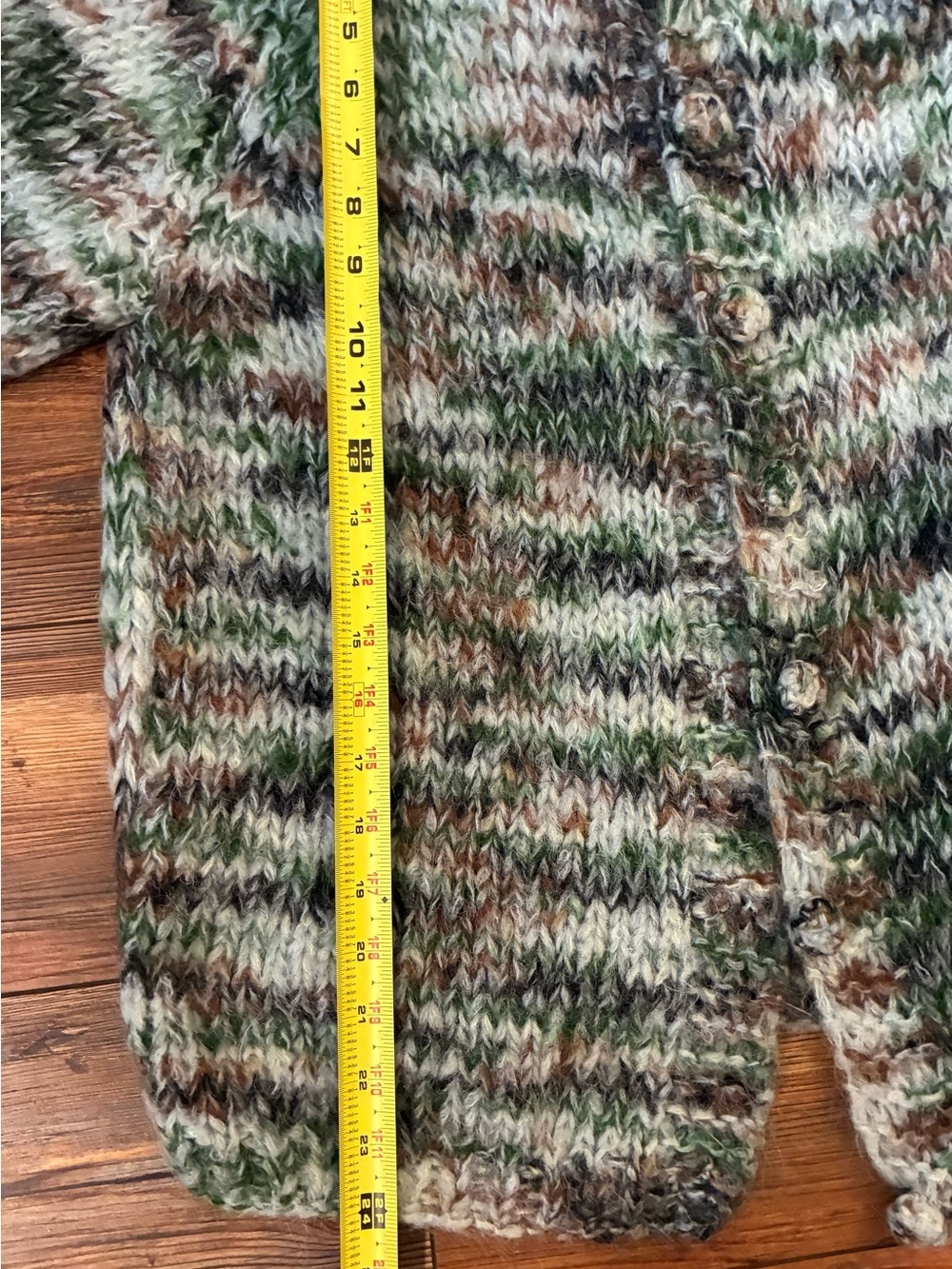 Vintage 80s Rosanna Italy Handmade Mohair Wool Cardigan M - Picture 13 of 16